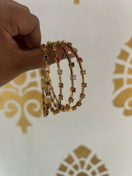 Navaratna stone bangles