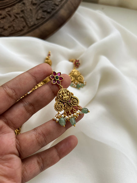 Kemp Lakshmi antique necklace with earrings