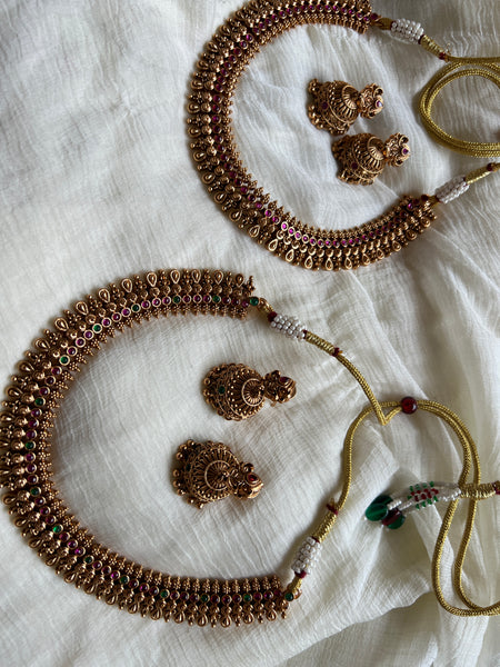 Kemp bridal necklace with jhumkas