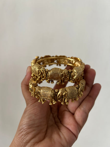 Antique elephant bangles