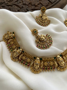 Venkatashwara kemp necklace with studs