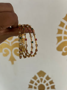 Navaratna stone bangles