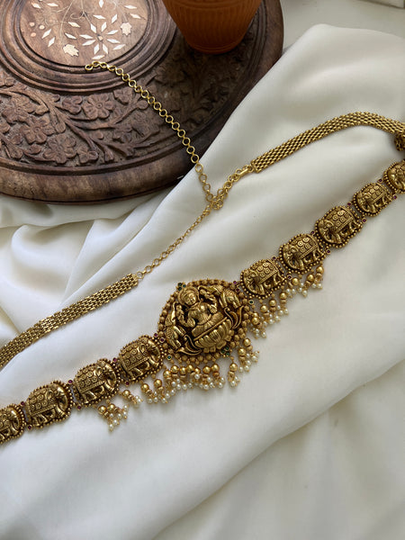 Gajalakshmi Nagas bridal hip chain