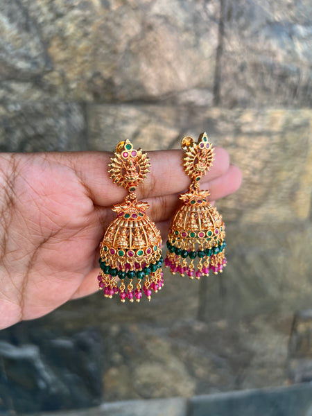 Lakshmi gold look alike screw jhumkas