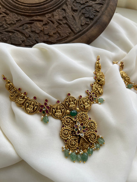 Kemp Lakshmi antique necklace with earrings