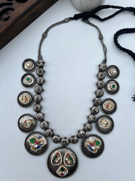 Kundan fusion boho jumbo necklace