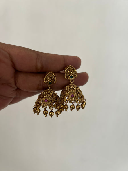 Non idol antique jhumkas