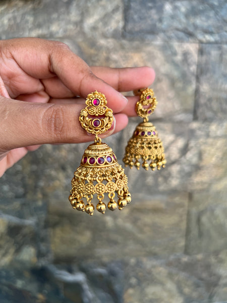 Antique kemp jhumkas