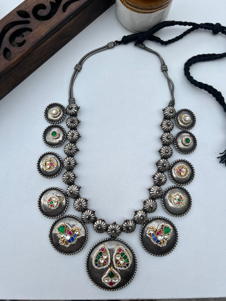 Kundan fusion boho jumbo necklace