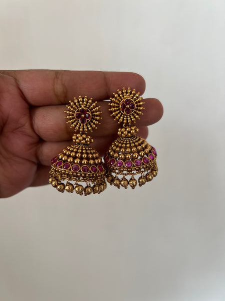 Kemp bridal jhumkas