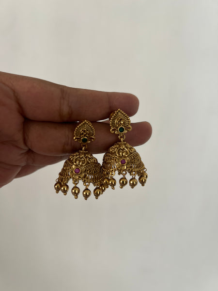 Non idol antique jhumkas