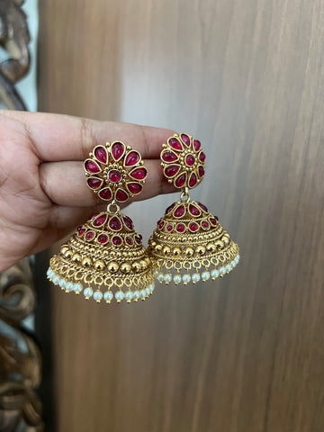 Vintage original kemp Jhumkas