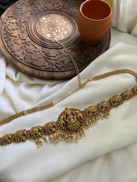 Gajalakshmi Nagas bridal hip chain