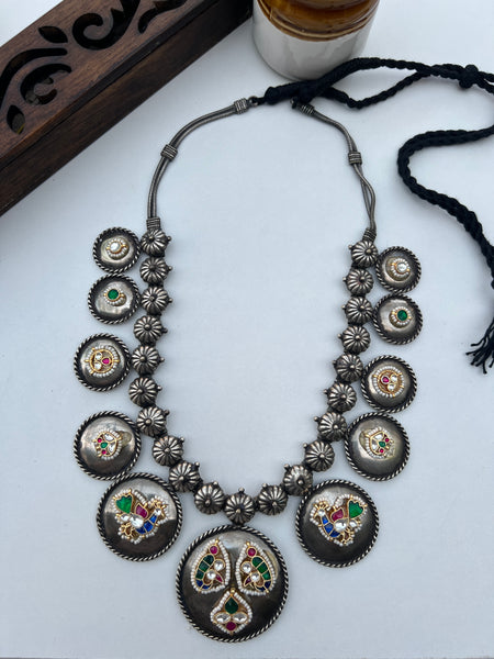 Kundan fusion boho jumbo necklace