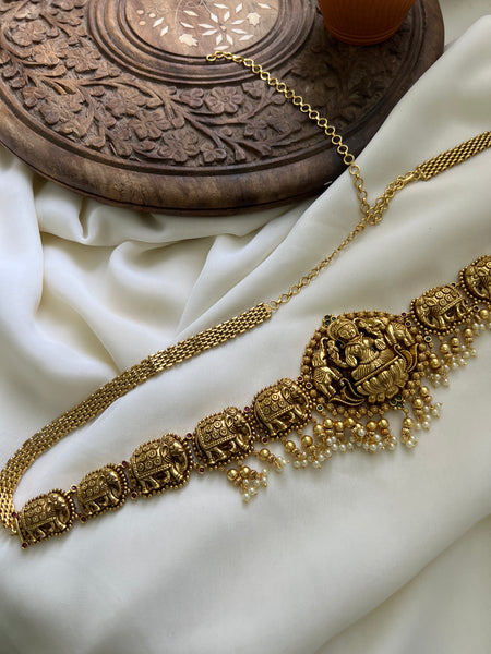 Gajalakshmi Nagas bridal hip chain