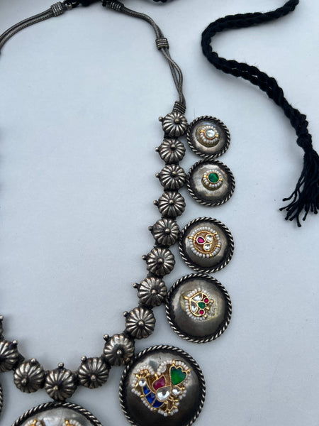 Kundan fusion boho jumbo necklace