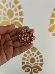 Coral flower pendant