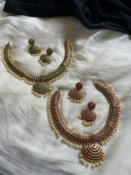 Vintage inspired kemp attigai with earrings