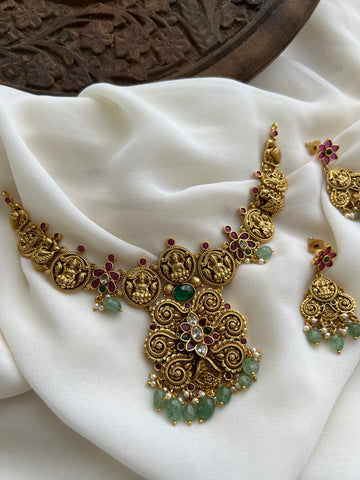 Kemp Lakshmi antique necklace with earrings