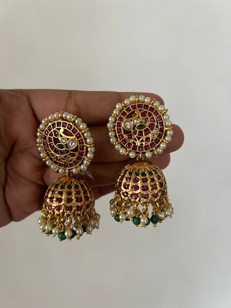 Vintage kemp bridal chakra jhumkas