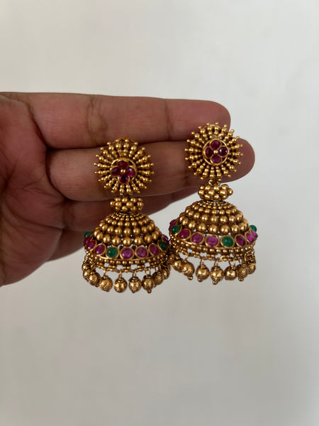 Kemp bridal jhumkas