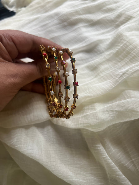 Navaratna stone bangles