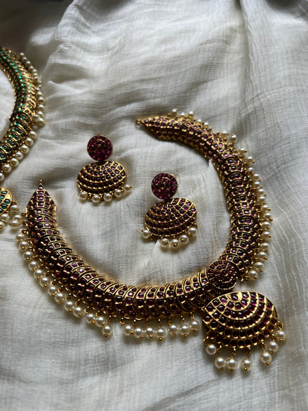 Vintage inspired kemp attigai with earrings