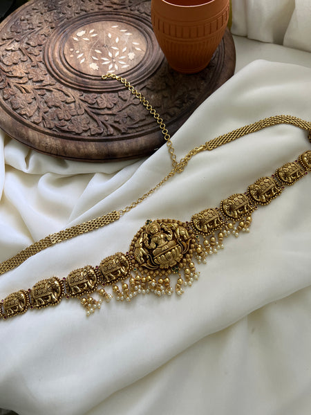 Gajalakshmi Nagas bridal hip chain