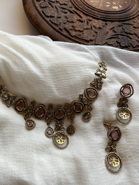 Victorian style necklace with earrings