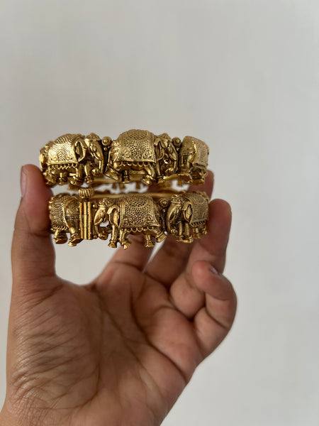 Antique elephant bangles