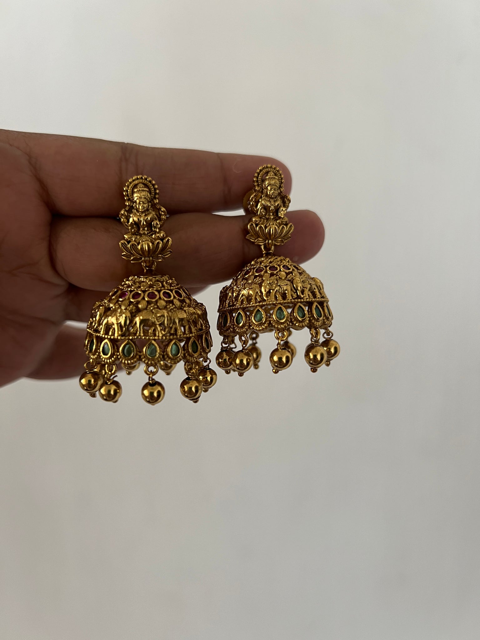 Lakshmi antique jhumkas