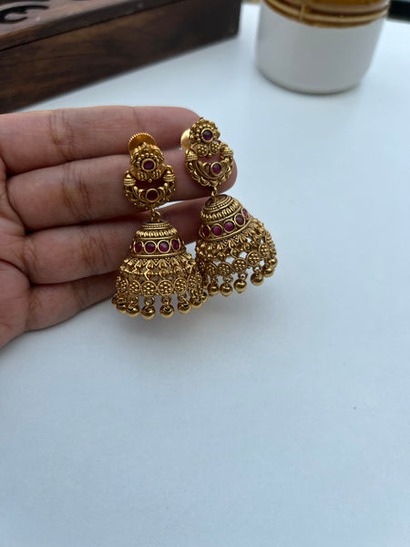 Antique kemp jhumkas