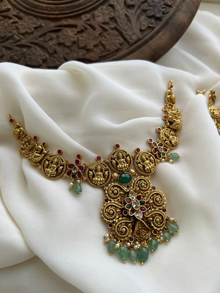 Kemp Lakshmi antique necklace with earrings