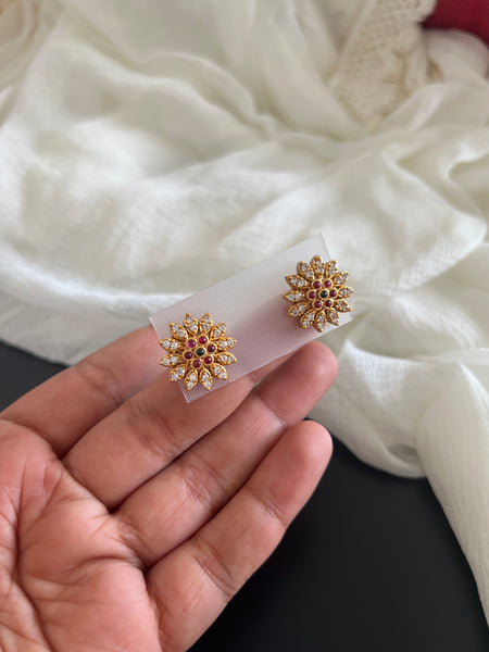 Tiny flower studs