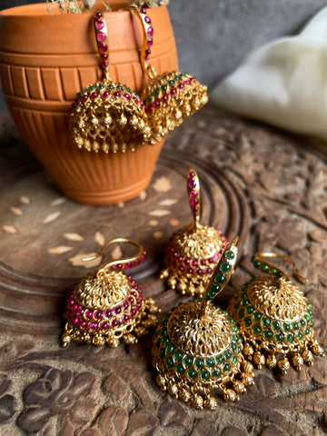 Traditional hook jhumkas - Design C