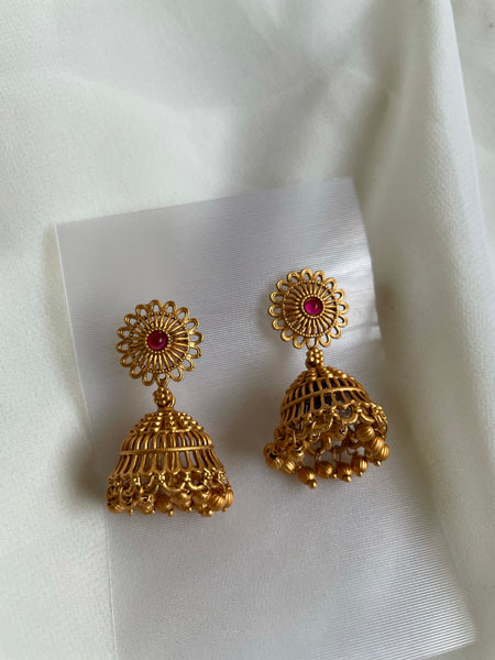 Budget light weight cutwork Jhumkas