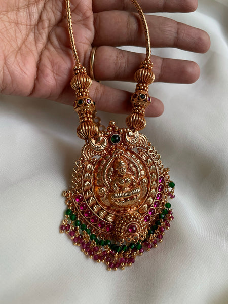 Antique Lakshmi gold like necklace