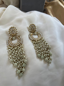 Polki like Bollywood long earrings