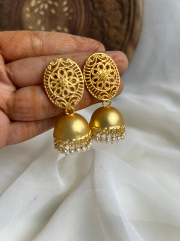 Budget cutwork Jhumkas