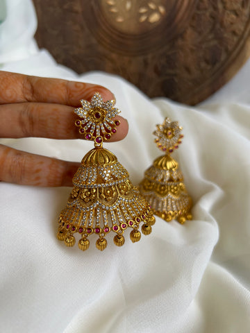 Jumbo cutwork ad Jhumkas