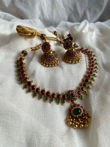 Vintage Kemp attigai with Jhumkas