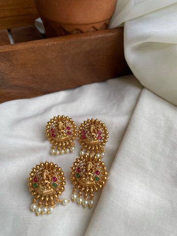 Round Lakshmi Pearl studs