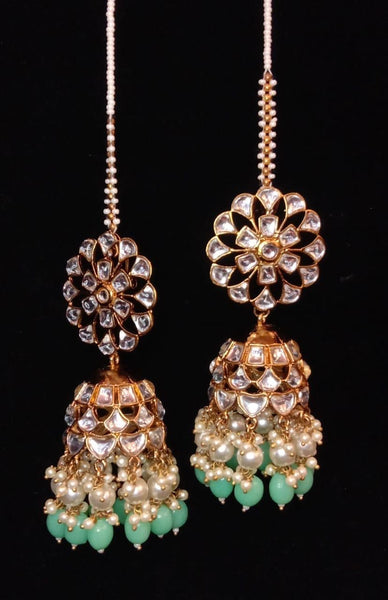 Kundan double layer Jhumkas