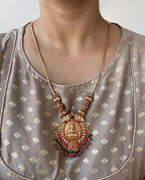 Antique Lakshmi gold like necklace